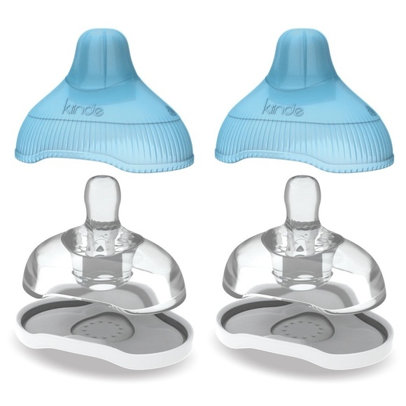 Kiinde Twist Anti Colic Active Latch Nipples Medium Flow 2 Pack With Cases - Picture 1 of 9